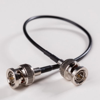 SDI Kabel Svart 20cm rak kontakt
