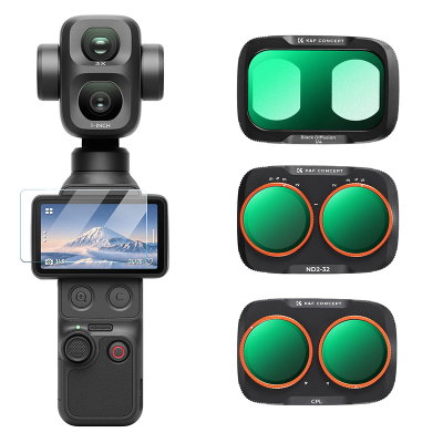 DJI Osmo Pocket 4P – CPL, Black Mist 1/4 & ND2-32 Filterkit