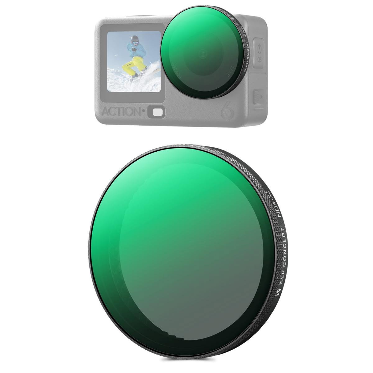 Variabelt ND4-32 Filter för DJI Osmo Action 6 / 5 Pro / 4