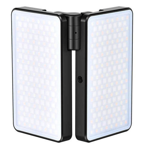 Vikbar LED-panel med RGB