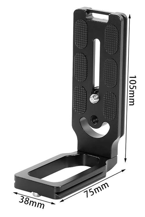 L-bracket med snabbplatta 105