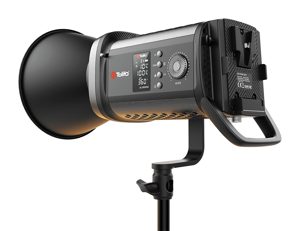 Tolifo 200W LED RGB Videolampa