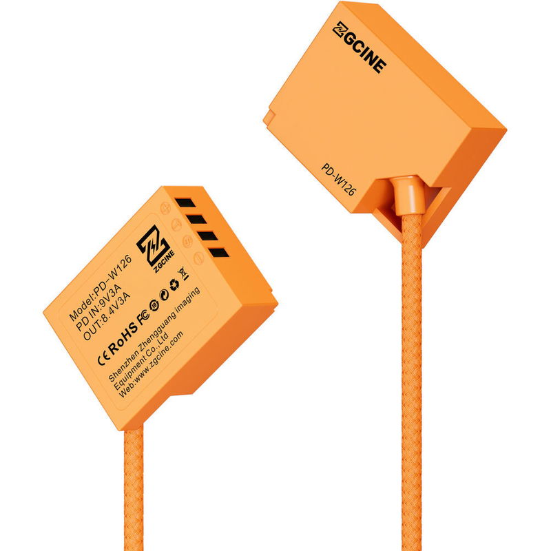 USB-C PD till Fuji NP-W126 Dummy-Batteri