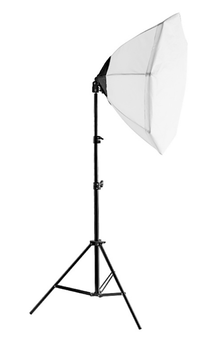 Softbox med vanlig lampsockel (E27)