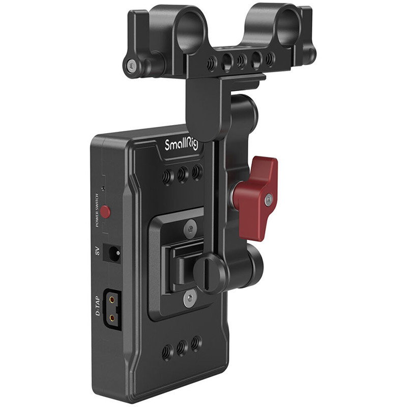 V-Mount batterifäste med rod-fäste