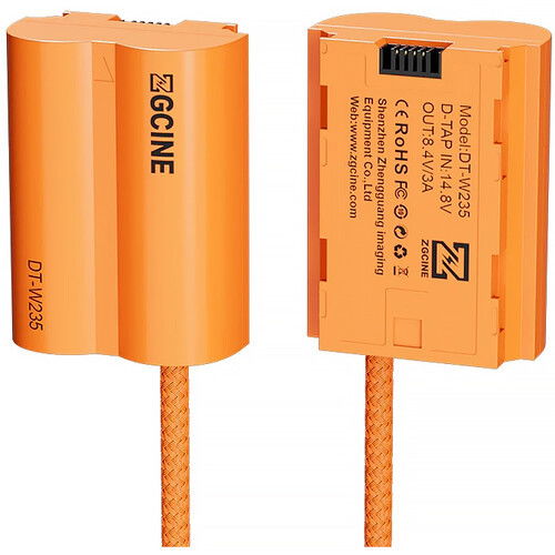 D-Tap till FUJIFILM NP-W235 Dummy Battery med flätad strömkabel (60 cm)
