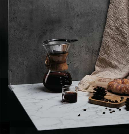 Skiva för produktfoto Mörkgrå cement