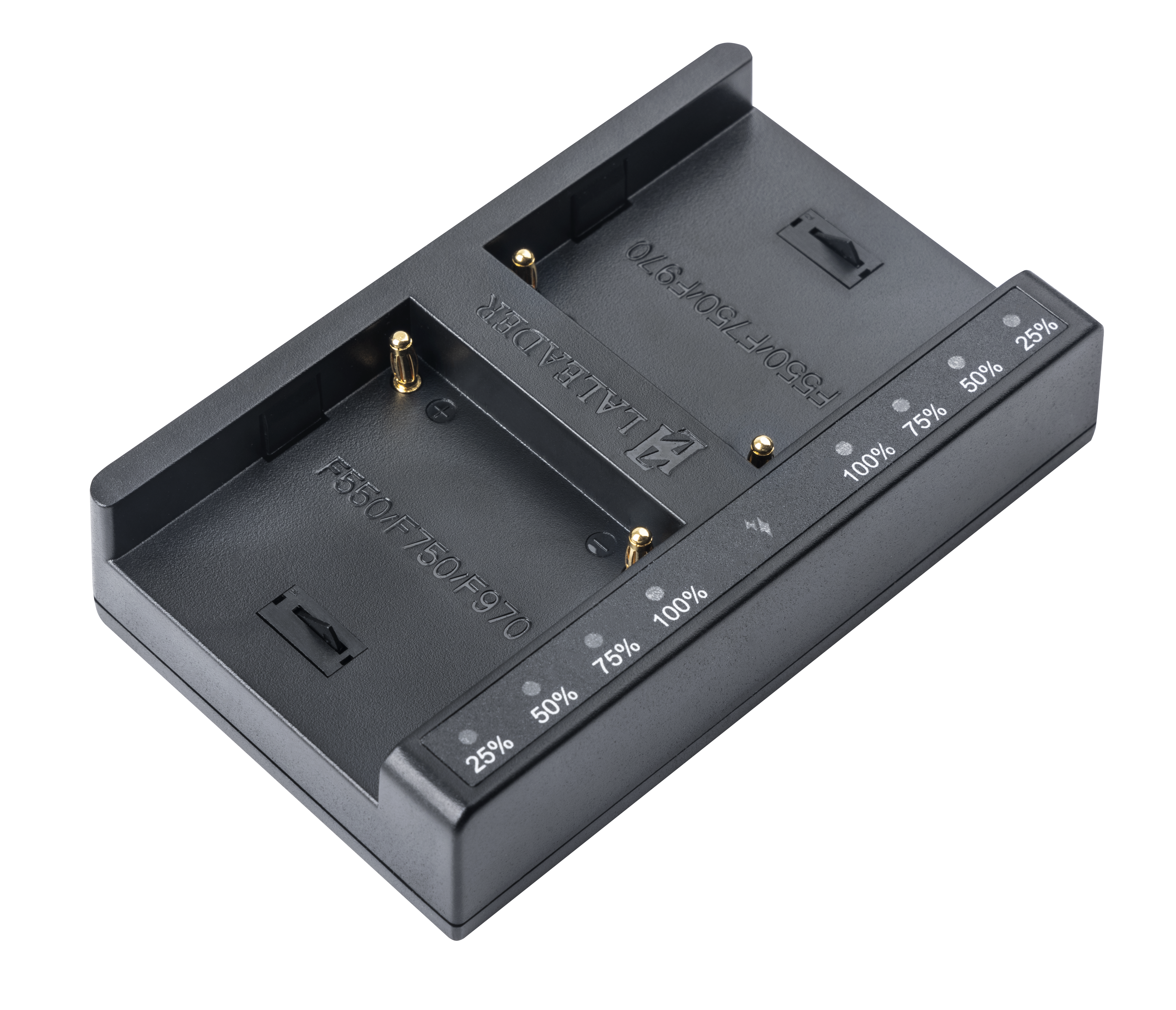 Snabbladdare för två Sony NP-F batterier