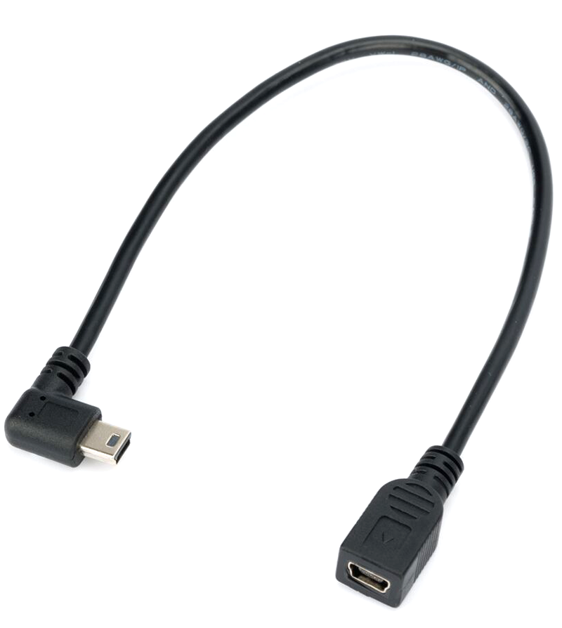 mini-USB 2.0 Hona till höger-vinklad hane