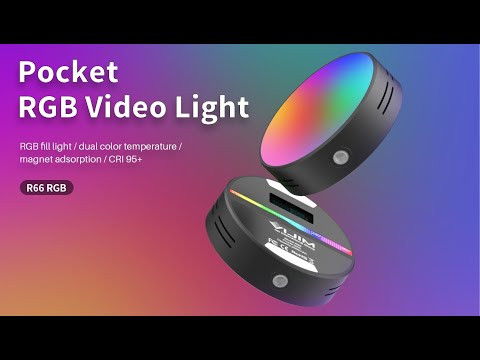 Rund LED-lampa RGB Magnetisk
