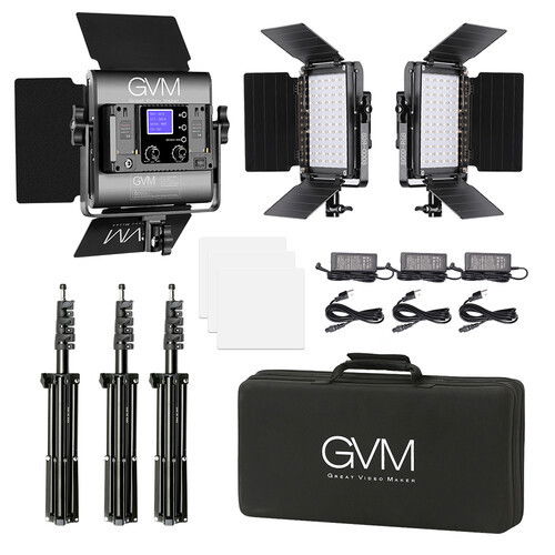 LED-paneler i videokit 3 x 40W