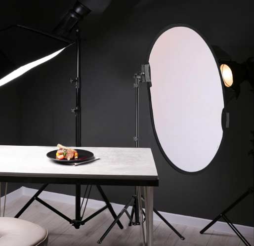 5 i 1 Reflexskärm med handtag och stativfäste 80 cm