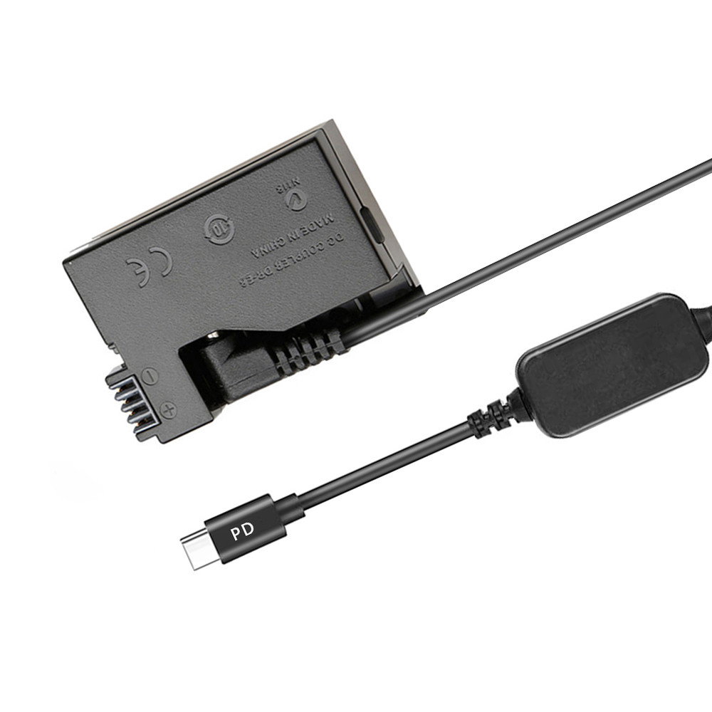 USB-C till Canon LP-E8 Dummy Battery Intelligent Kabel 1 meter