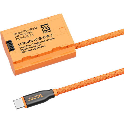 USB-C PD till Fuji NP-W235 Dummy-Batteri