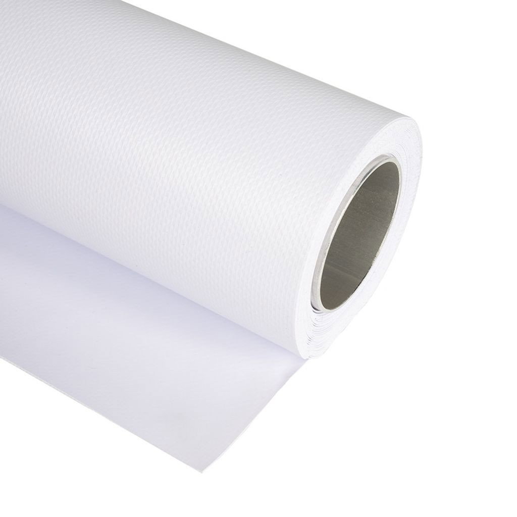 Vit Vinylbakgrund på aluminiumkärna 1.35 x 6 meter