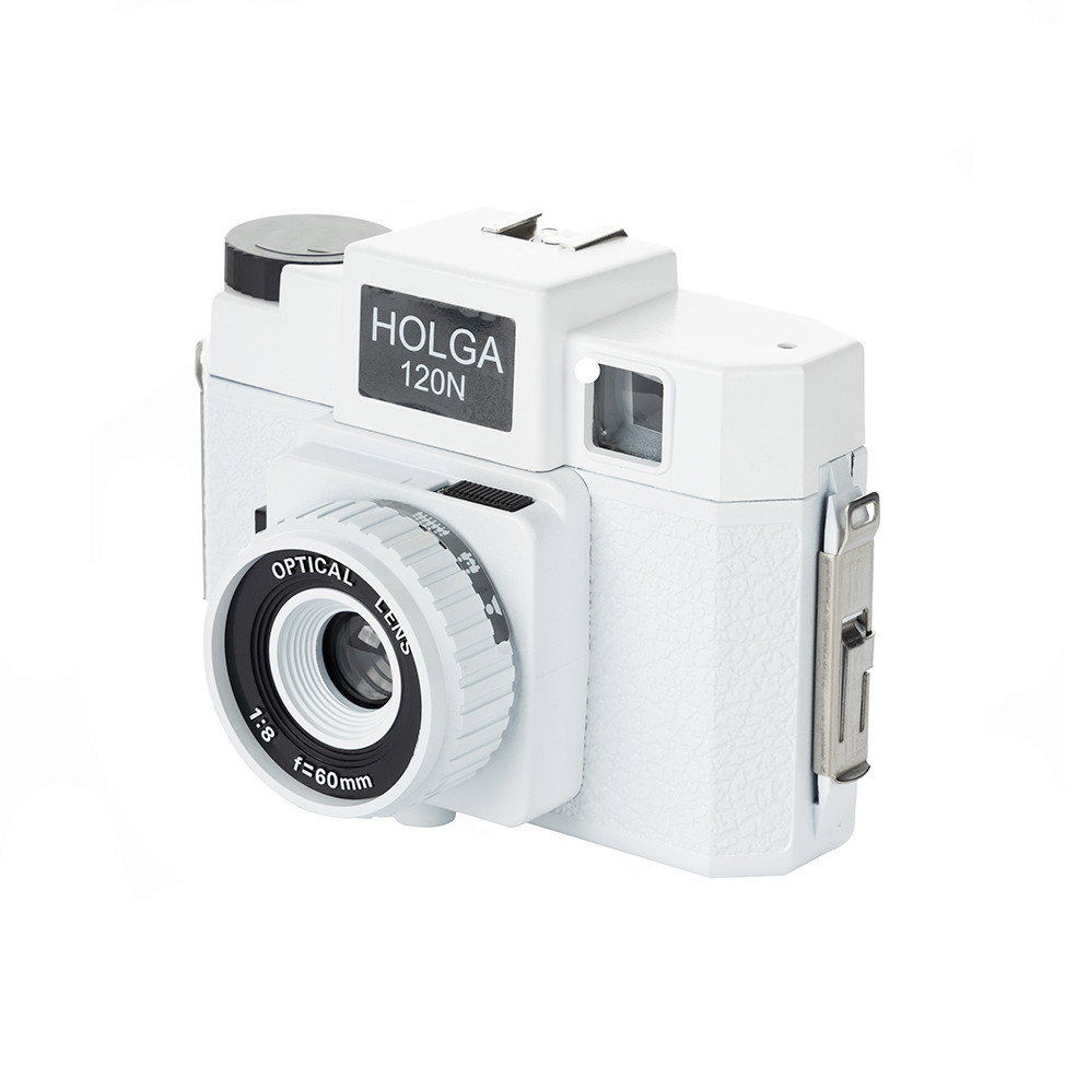 Holga 120N leksakskamera (Vit)
