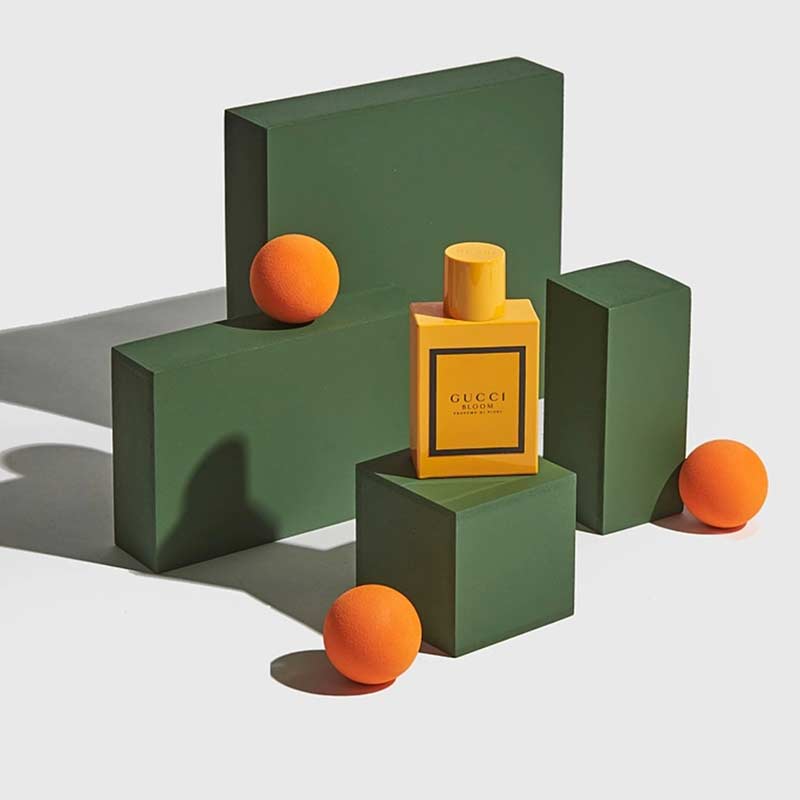 Styling props i trä 7 delar grön