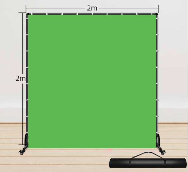 Greenscreen på hjul (2x2 meter)