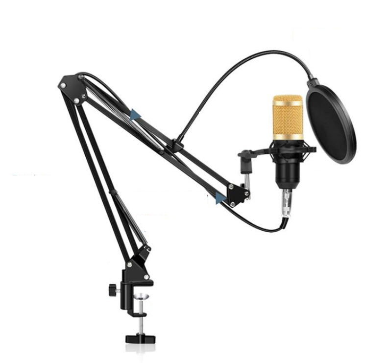 Studiomikrofon med XLR inklusive bordsfäste
