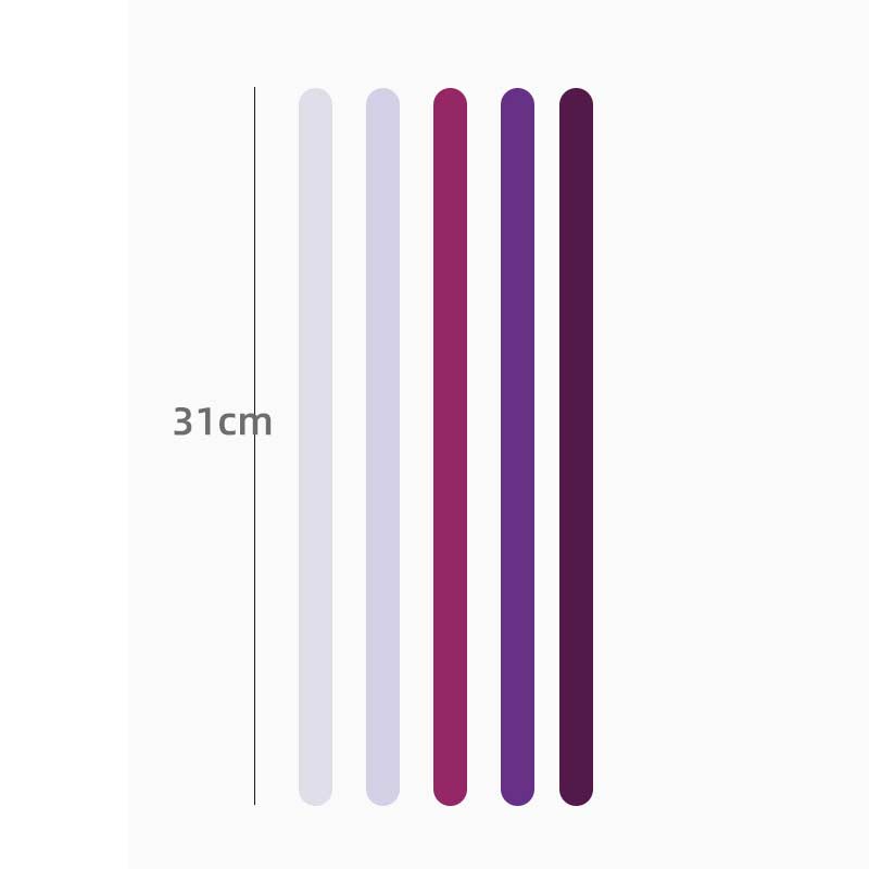 Färgglada remsor – 5-pack dekorativa remsor för styling och produktfotografering (Lila)