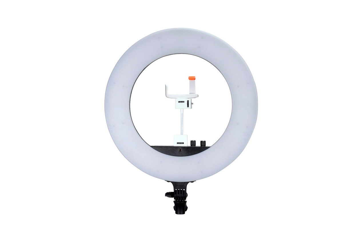 LED Ringbelysning 48W Bi-Color (Svart)