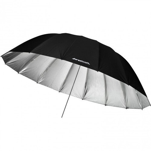 Westcott Parabolic Paraply 175 cm (silver / svart)