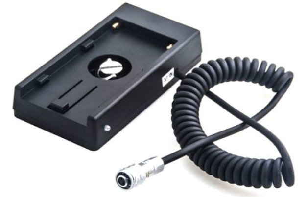Batteriplatta för Sony NP-F på BMPCC 4K / 6K med miniXLR-kabel
