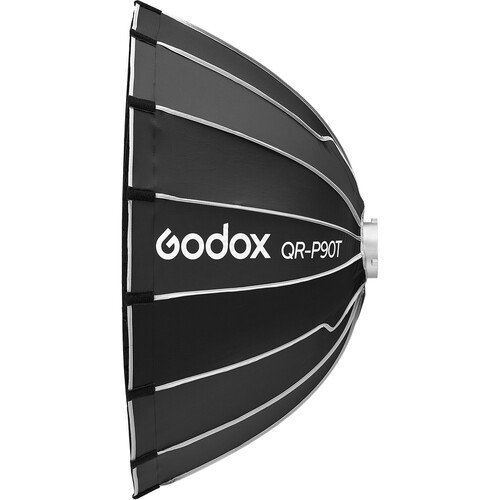 Ultrakompakt Parabolisk softbox med snabblås för streaming (90 cm)