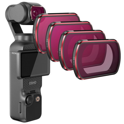 Filterset för DJI Osmo Pocket 4 & 3 med ND16, ND32, ND64 & ND256