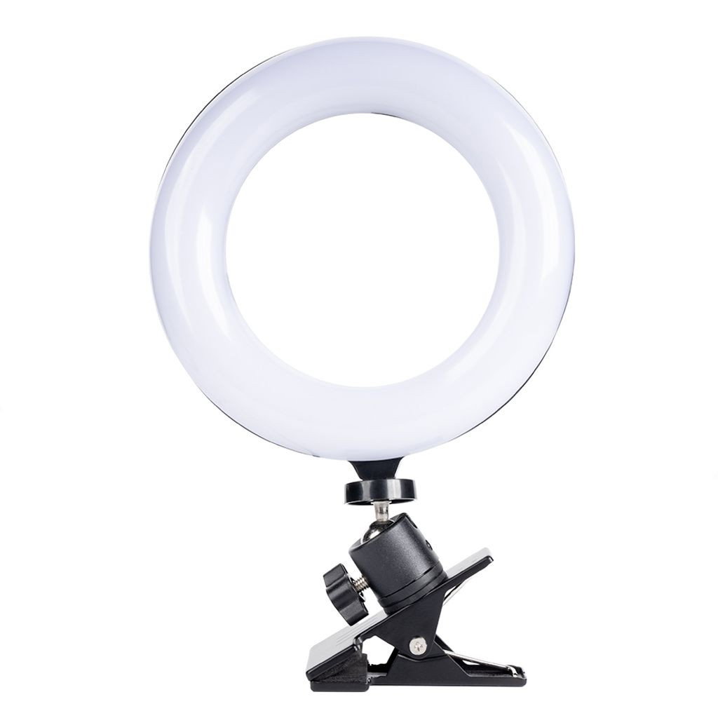 Ring light för videokonferens eller dig som pluggar hemma (Med kulled och klämma)