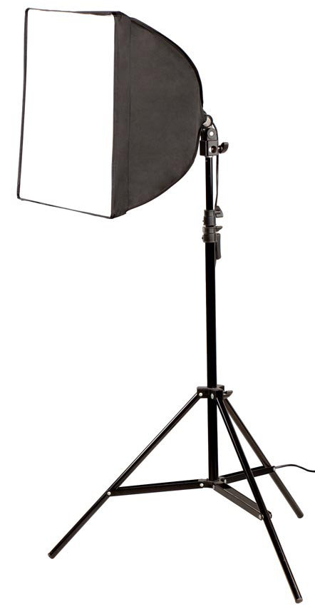 Softbox för en lampa (E27-sockel) (50 x 50 cm softbox)