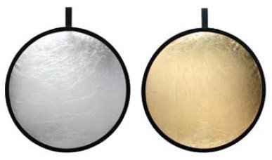Reflexskärm silver / guld (100 cm)