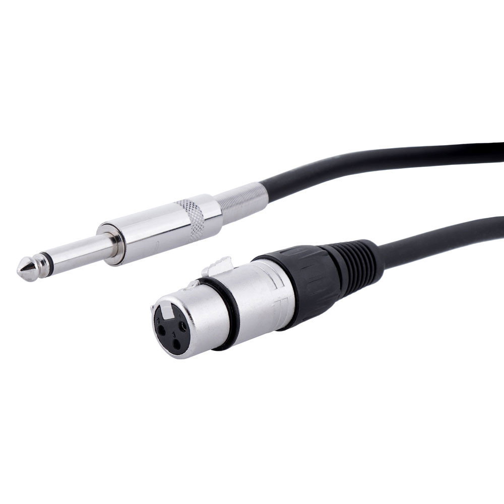 Ljudkabel XLR till 6.3mm (4.5 meter)