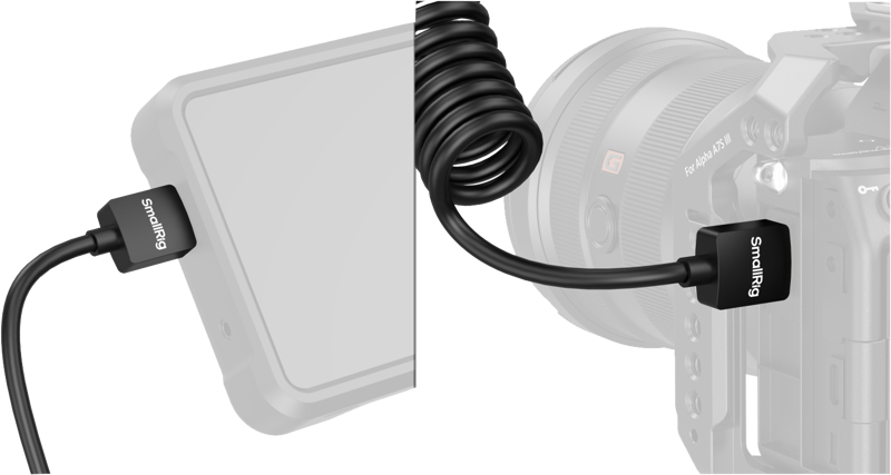 4963 HDMI Datakabel Spiral A till A