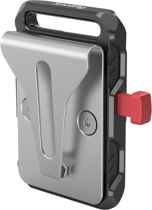 Batteriplatta V-Mount med Bältesclip