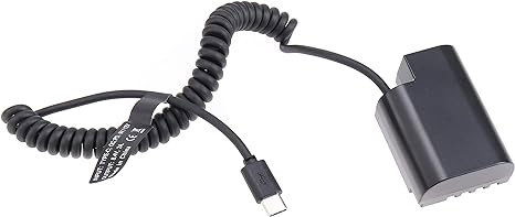 USB-C Dummy-batteri DMW-BLK22 till Panasonic Lumix S5 / GH5 / G9 etc