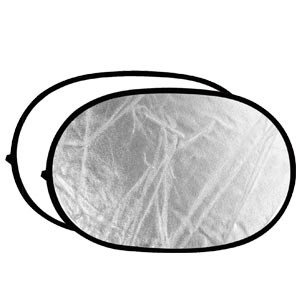 Reflexskärm silver / vit (rektangulär) (100 x 150 cm)