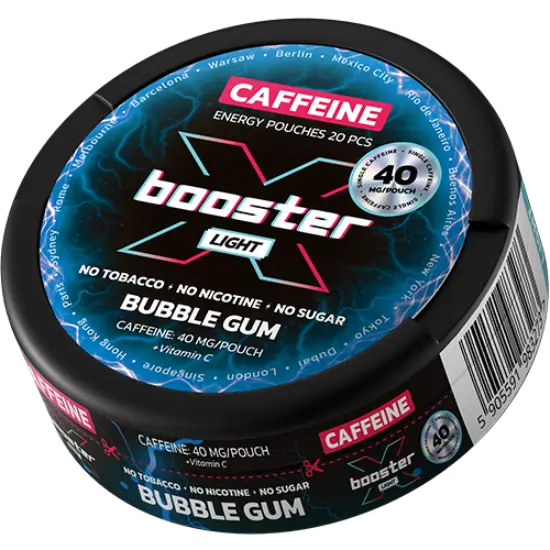 X-Booster Energy Bubble Gum Light