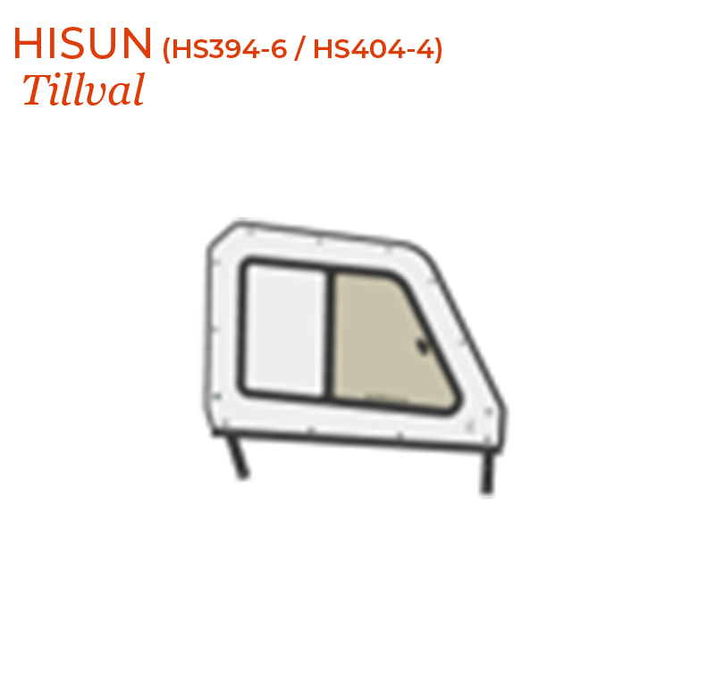 HISUN Front Half Doors Sliding Glass & UV Poly (HS394-6 / HS404-4)