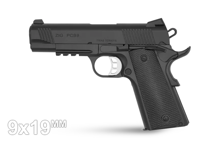 TISAS ZIG PC 9, Black, 9x19 mm