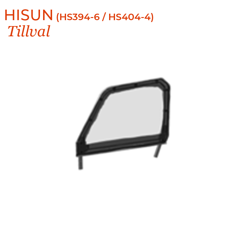 HISUN Front Half Doors  Zip Window - Framed Canvas (HS394-6 / HS404-4)
