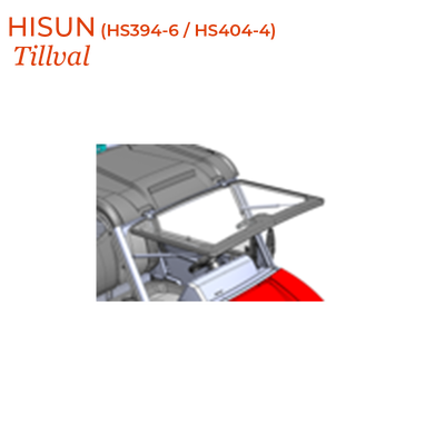 HISUN Tip Out Windsheld - Hard Coat Poly (HS394-6 / HS404-4)