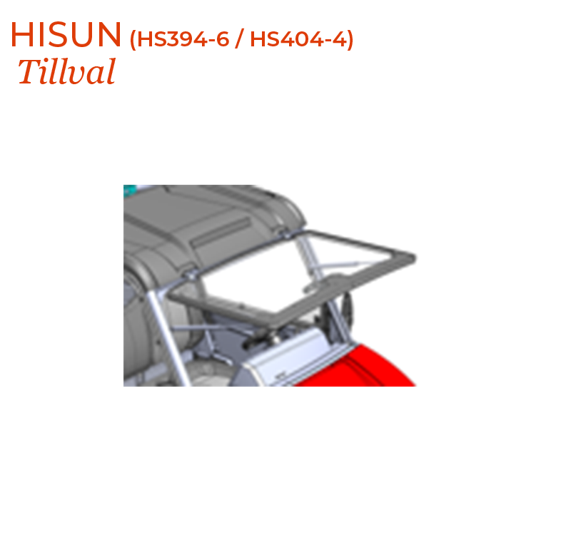 HISUN Tip Out Windsheld - Hard Coat Poly (HS394-6 / HS404-4)