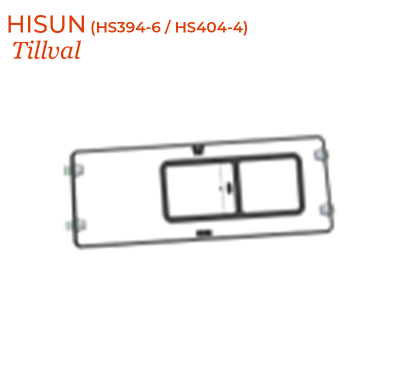 HISUN Rear Slider Windshield - Hard Coat Poly (HS394-6 / HS404-4)