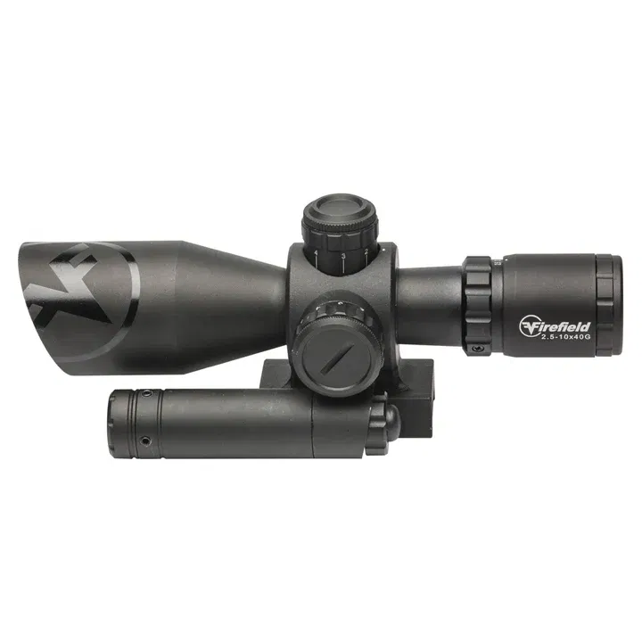 Firefield Barrage 2.5-10x40 Riflescope with Green Laser