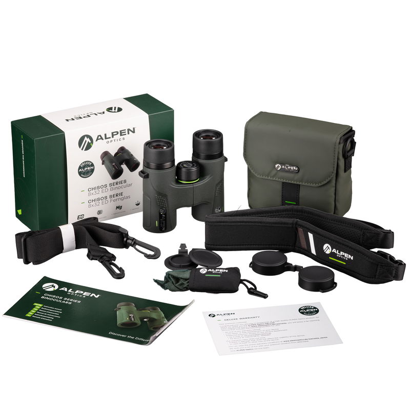 Alpen Optics CHISOS 8x32 ED Binoculars with PXA Coating