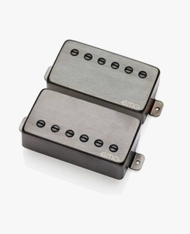 EMG-MF-SET BKF Pickup Set Marty Friedman Sign kit, Black Chrome