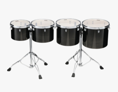 Consert Tom Tom 4pcs set, Mid Pitch, Black
