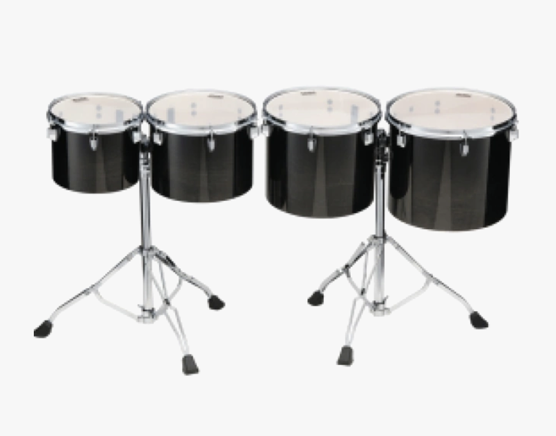 Consert Tom Tom 4pcs set, Mid Pitch, Black