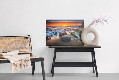 Ljuddämpande tavla - Sea at the sunset